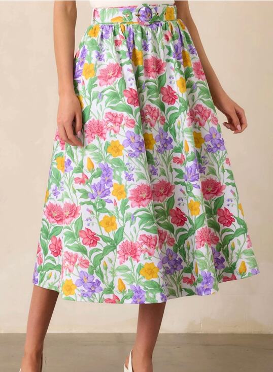 Prosperina Dresses & Skirts - New Prosperina Prosperina - Thena Midi Skirt garden party sz S